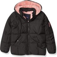 🧥 stylish limited too girls' puffer jacket with cozy sherpa fleece lining логотип