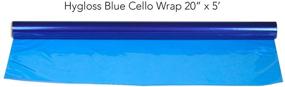 img 1 attached to 🎁 Hygloss Products Cellophane Roll – Blue Cellophane Wrap for Crafts, Gifts, and Baskets, 20" x 5'