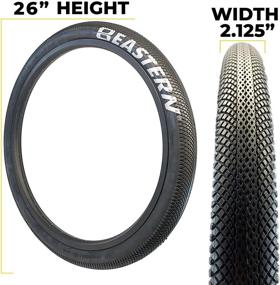 img 1 attached to 🚴 Growler Tire 26x2.125 Inch Bike Tire Replacement Kits - with or without Inner Tubes. Includes Tools. Compatible with 26x1.75 or 26x2.125 Rim or Wheels.