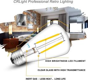 img 3 attached to 💡 Enhanced Dimmable Filament Bulb: CRLight Daylight Equivalent