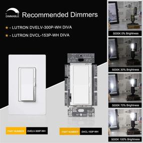 img 1 attached to 💡 Enhanced Dimmable Filament Bulb: CRLight Daylight Equivalent