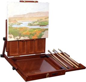img 3 attached to Sienna Plein Air Pochade Box - 🎨 Medium: Artists Adjustable Easel and Palette Box (CT-PB-0910)