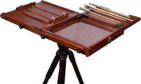 img 1 attached to Sienna Plein Air Pochade Box - 🎨 Medium: Artists Adjustable Easel and Palette Box (CT-PB-0910)