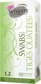 img 4 attached to Swisspers Organic Cotton Swabs - 100% Cotton Tips, Paper Sticks, 180-Count per Pack, 12 Packs - 2,160 Total