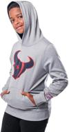 🏈 ultra game nfl boys extra soft poly dry fleece pullover: the ultimate comfort for young football fans logo