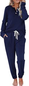 img 4 attached to Outfits Trendy Drawstring Sweatpants Jogging Sports & Fitness and Tennis & Racquet Sports