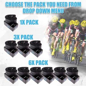 img 1 attached to Diverse Bicycle Tube Assortments - Ideal for Road, Mountain, Kids, BMX, and More Bikes - Select Tube Size, Valve Type, and Multipack Size