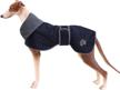 geyecete greyhound raincoat adjustable dog navy xl logo