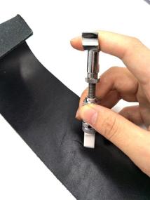 img 1 attached to Инструмент для резки кожи Inton Ceramic Stainless Steel: Роликовый нож (10 мм, белый) для точных и эффективных срезов