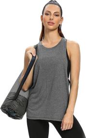 img 3 attached to 👚 Ullnoy Women's Workout Tank Tops - 5 Pack Sleeveless Loose Fit Gym Yoga Sport Shirts