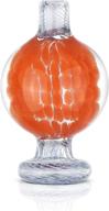 🔶 vibrant orange stained glass cap for artistic decoration логотип