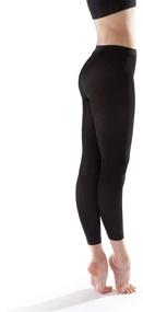 img 1 attached to 🩰 Grace Footless Dance Tights Medium: Ideal Girls' Clothing for Socks & Tights