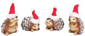 img 1 attached to Transpac Imports Inc Hedgehogs Christmas