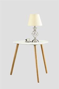 img 3 attached to 🪑 White Oslo End Table by Convenience Concepts