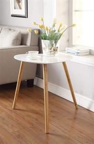 img 2 attached to 🪑 White Oslo End Table by Convenience Concepts