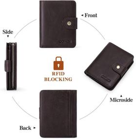 img 2 attached to GOIACII Genuine Leather Blocking Wallets: Top-notch Men's Accessories for Enhanced Security