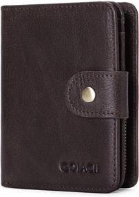 img 4 attached to GOIACII Genuine Leather Blocking Wallets: Top-notch Men's Accessories for Enhanced Security