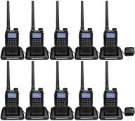 📻 retevis rt87 2 way radios walkie talkies - long range, dual band high power, waterproof two way radio for heavy duty business environment (10 pack) logo