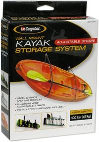 img 1 attached to 🚣 CargoLoc 32524 Kayak Storage Straps: Space-Saving Wall Mount Solution
