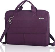 💜 landici 13 13.3-inch laptop carrying case shoulder bag: women's protective sleeve for macbook pro 2020, macbook air m1 2021, surface laptop 3/4, chromebook 13, xps 13 - purple logo