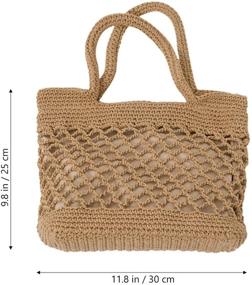 img 3 attached to TENDYCOCO Shoulder Crochet Handbag Handmade