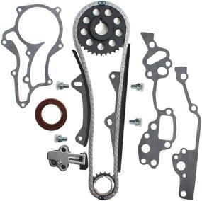 img 3 attached to 🔧 Enhanced Timing Chain Kit (2 Sturdy Metal Guide Rails & Bolts), Water Pump, & Oil Pump for Toyota 2.4L Pickup 22RE 22REC 85-95