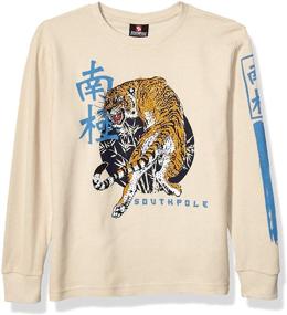 img 3 attached to 👕 Boys' Southpole Sleeve Crewneck Thermal Pattern Tops, Tees, and Shirts for Clothing