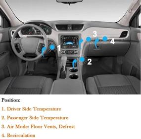 img 3 attached to 🔧 604-140 Замена привода смешивания вентиляции HVAC для Chevy Traverse, GMC Acadia, Buick Enclave - Подходит для моделей 2007-2013 - Заменяет артикулы OEM# 15-73989, 20826182, 1573989