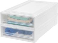 📦 maximize storage space with bc-ub under bed box chest drawer, 2 pack, 27 quart, in white logo