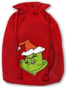 img 1 attached to Christmas Drawstring Reusable Grocery Festival
