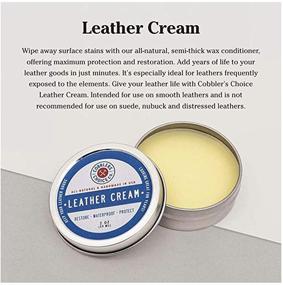 img 3 attached to 🐝 Premium All-Natural Leather Cream: Restore and Protect Smooth Leather with Triple Filtered Beeswax - Made in the USA