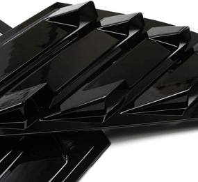 img 2 attached to 🚗 YUZHONGTIAN Глянцевая черная крышка для оконной воздухозаборной решетки для Honda Accord 2018-2021 (2 шт.) - материал из АБС.