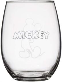 img 2 attached to 🥳 Disney Classics Collectible Stemless Tumbler Glass Sets - 16 Ounces - Set of 2 (Mickey and Minnie)