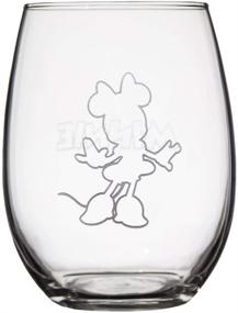 img 1 attached to 🥳 Disney Classics Collectible Stemless Tumbler Glass Sets - 16 Ounces - Set of 2 (Mickey and Minnie)