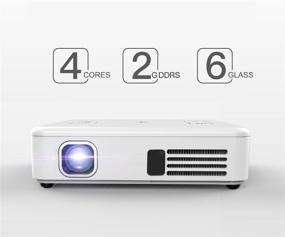 img 1 attached to 📽️ Efficiently Portable: 100 Lumens Wireless Mobile Projector