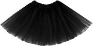 fluffy ballet fun: girl tutu skirt with 3 layers of tulle - sizes 2t to 8t logo