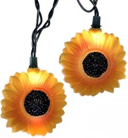 img 3 attached to Illuminate Your Space with the Kurt Adler UL4248 UL 10-Light Sunflower Light Set!