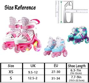 img 1 attached to 🎁 Fun and Flashy: Sumeber Adjustable Roller Skates for Kids with Light-Up Wheels - Perfect Birthday Gift for Girls and Boys