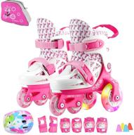 🎁 fun and flashy: sumeber adjustable roller skates for kids with light-up wheels - perfect birthday gift for girls and boys logo