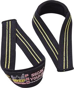 img 1 attached to 💪 Triangle Quick Lifting Wrist Straps: Heavy Duty Neoprene Padded 1 Pair Cotton Wraps for Enhanced Grip and Weightlifting Support