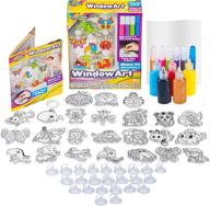 vibrant window paint art stickers: a fun activity for kids логотип