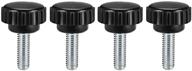 high-quality uxcell thread knurled clamping knobs for fastening screws logo