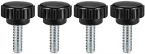 img 4 attached to High-Quality Uxcell Thread Knurled Clamping Knobs for Fastening Screws