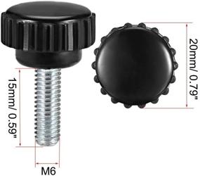 img 3 attached to High-Quality Uxcell Thread Knurled Clamping Knobs for Fastening Screws