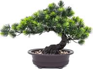 enhance your life with an artificial christmas bonsai tree - decorative potted plant, pine tree bonsai plant for home or office decor, desktop display, zen garden логотип