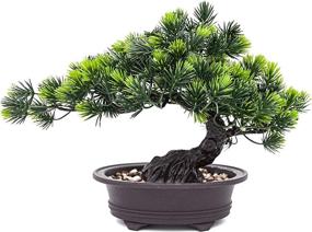 img 3 attached to Enhance Your Life with an Artificial Christmas Bonsai Tree - Decorative Potted Plant, Pine Tree Bonsai Plant for Home or Office Decor, Desktop Display, Zen Garden