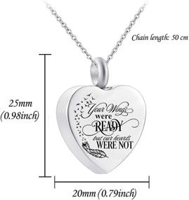 img 3 attached to 💖 Girls' Cremation Necklace Jewelry Memorial Pendant for Necklaces & Pendants