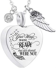 img 4 attached to 💖 Girls' Cremation Necklace Jewelry Memorial Pendant for Necklaces & Pendants