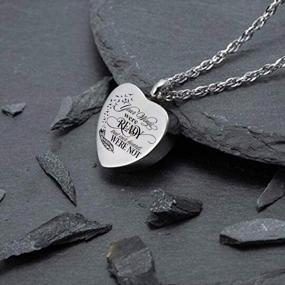 img 2 attached to 💖 Girls' Cremation Necklace Jewelry Memorial Pendant for Necklaces & Pendants