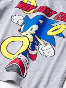 img 1 attached to 🦔 SEGA Sonic the Hedgehog Graphic Hoodie, T-shirt, and Jogger Sweatpant 3-Piece Athleisure Outfit Bundle Set - Boys 4-20